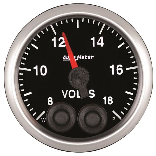 Auto meter 5583 advanced digital stepper motor 2 1/16&#034; voltmeter gauge 8-18v