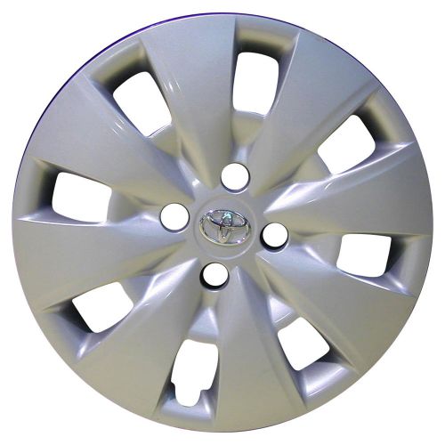 Oem reconditioned 15 inch hubcap wheel cover flat silver full face painted