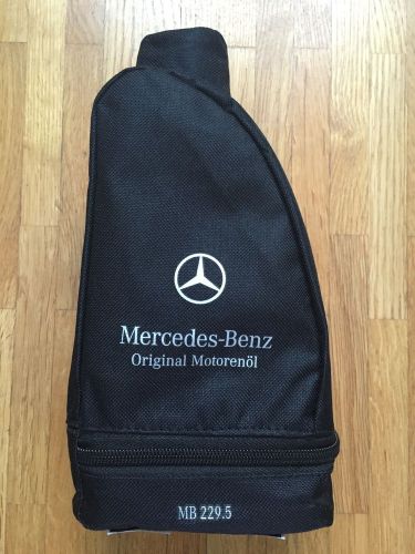New genuine mercedes-benz oil bag bottle 1 litre wallet holder storage
