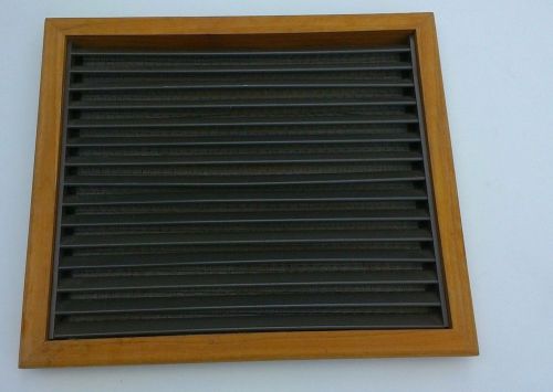 Metal vent with screen 15 x 13 wood frame boat marine
