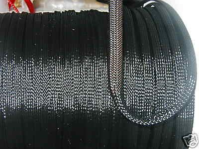 1/4 expandable sleeving 25ft black standard weave pet