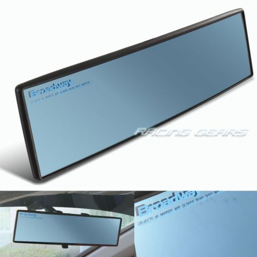 Universal broadway 300mm wide convex blue tint interior clip on rear view mirror