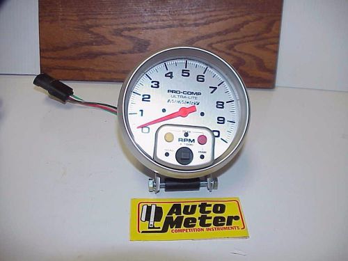 Autometer pro comp ultra 10,000 rpm memory tachometer for standard ignition mint