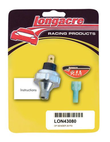 Longacre 43080 20 psi oil pressure sender imca dirt drag
