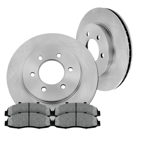 Front brake rotors and metallic pads 2007 silverado suburban tahoe sierra yukon