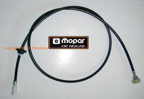 Nos mopar speedo cable correct black &#039;68-up cuda satellite road runner gtx r/t