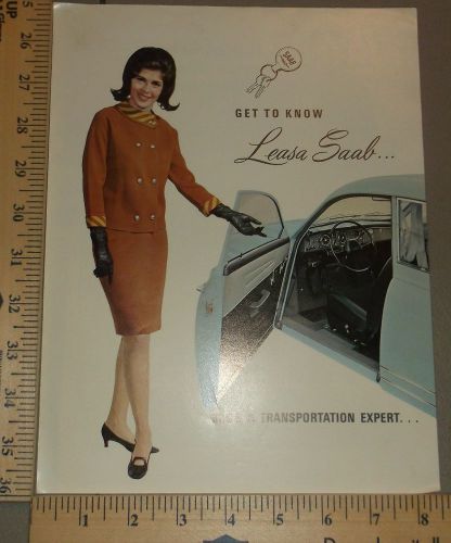 1961 saab brochure folder