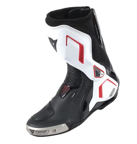 Dainese torque out d1 mens motorcycle boots  black/white/lava red
