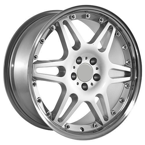 19 inch audi silver with polished lip wheels rims