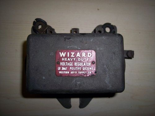 Wizardvintage heavy duty voltage regulator l 3667 positive ground western auto