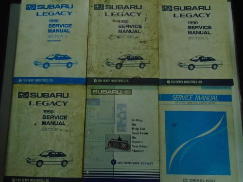 1990 subaru legacy service shop repair manual set factory oem incomplete books