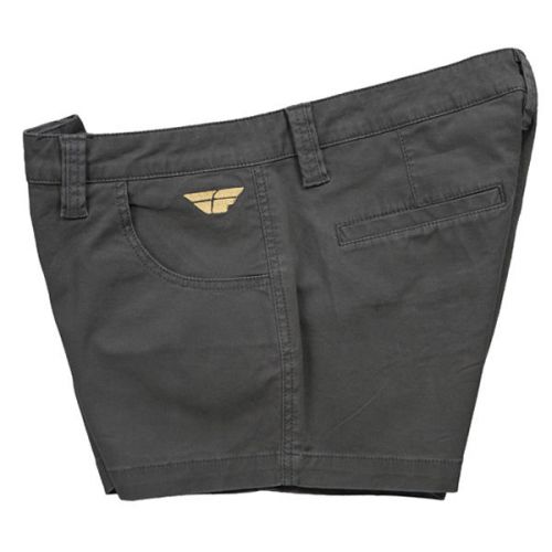 Fly racing mx-quisite womens casual shorts charcoal