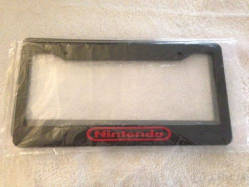 &#034; nintendo&#034; black and red license plate video game mario super princess qty 2