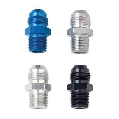 Fragola 481606 fitting adapter straight male -6 an to male 1/4" npt blue ea