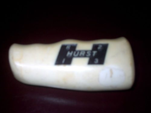 60&#039;s vintage  hurst shifter t handle  white 3 speed 3/8-16 thread mustang ford
