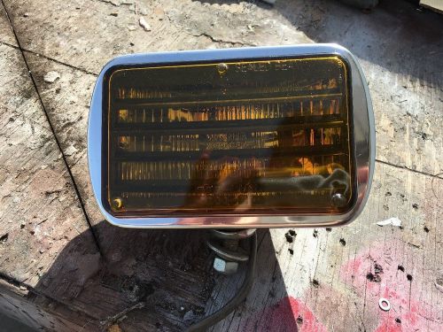 Vintage per-lux 600r light yellow lens freight liner grote rat rod amber