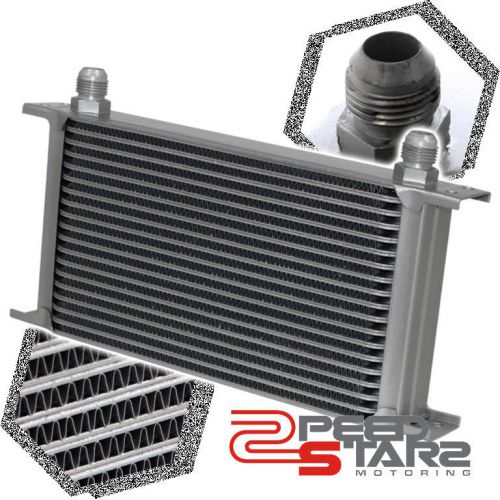 13&#034;x7&#034;x2&#034; 19 row engine/turbo 10-an silver aluminum powder coated oil cooler