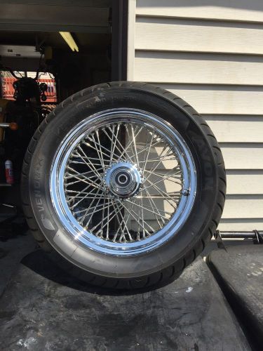 Dna 16x3 60 spoke front wheel and avon tire softail