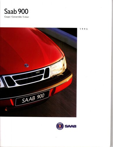 1995 saab 900 s se 5 door coupe convertible sales literature dealer brochure