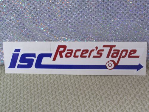 Racing car sticker, isc racers tape, 11.5&#034; x 2.25&#034;