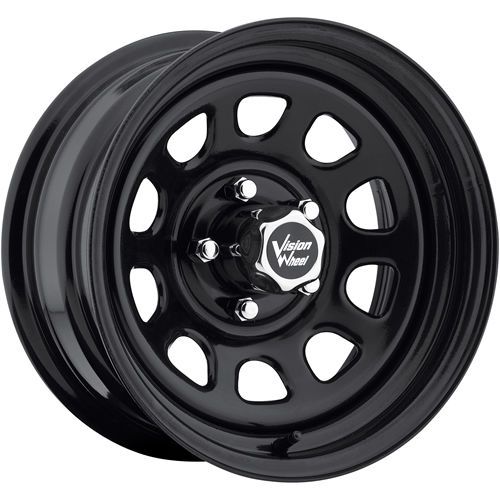 17x9 black vision d window 6x5.5 -12 wheels toyo open country at ii 265/70/17