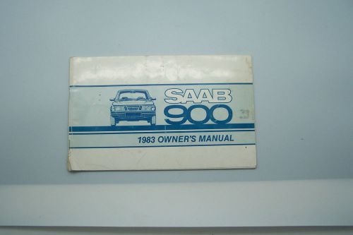 1983 saab 900 owners manual new original blemish on the cover