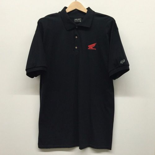 Fox racing honda polo shirt black large