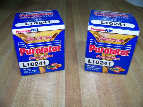 (2) purolator l10241 premium plus oil filters (new in box)