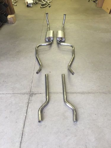 1955 ford thunderbird dual exhaust system, 304 stainless