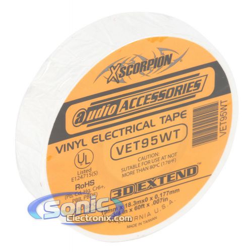 Xscorpion vet95wt 3/4&#034; flame retardant vinyl electrical tape