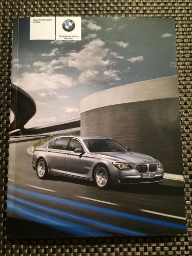 2010 2011 bmw activehybrid 7 / 7 l owners manual -  us english version