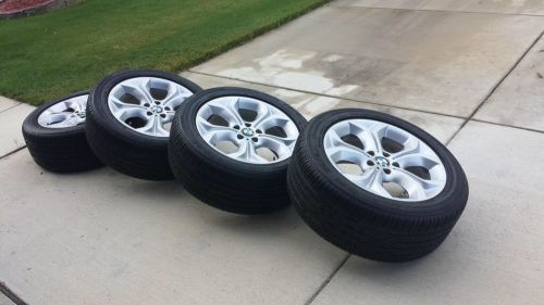 19&#034; bmw x5 e70 wheels style 335 +  run goodyear run flat tires + center caps