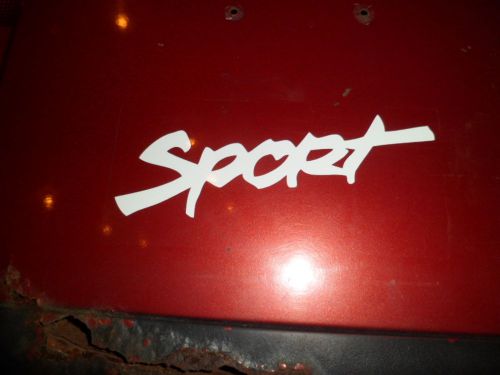 Sport replacement decal for jeep and others - white