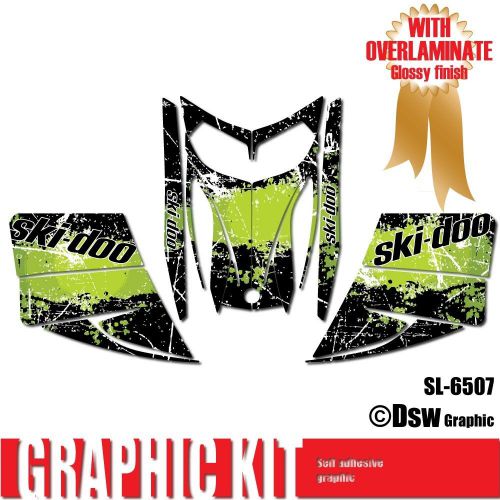 Sled wrap decal sticker graphics kit for ski-doo rev mxz snowmobile 03-07 sl6507