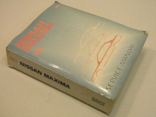 1993 nissan maxima j30 series oem service repair shop dealership manual book