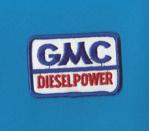 Rare vintage 1980&#039;s gmc diesel power sew on car club jacket hat patch crest c