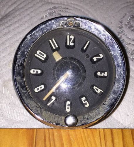 Vintage car clock dash time watch gauge metal - pontiac?