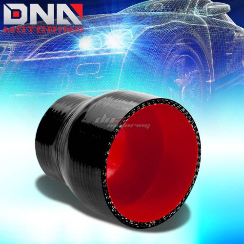 2.25&#034;-2.75 &#034;3-ply intercooler/turbo piping silicone reducer coupler hose black