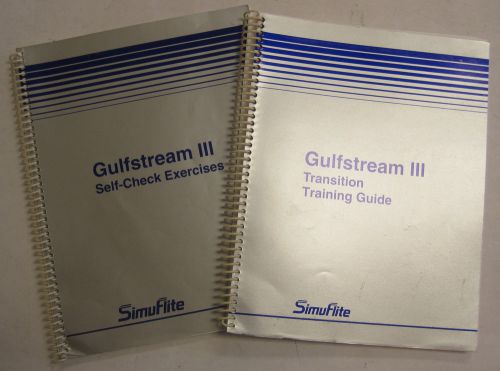 Gulfstream iii original simuflite transition training guide/self check exercises