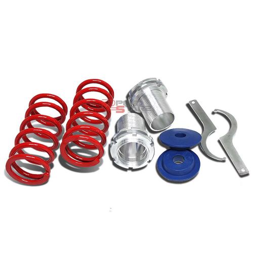 Lowering suspension adjustable coilover+red springs for 83-87 corolla ae86 ae85