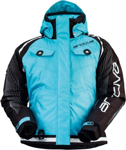 Arctiva gem s6 womens insulated snowmobile jacket light blue