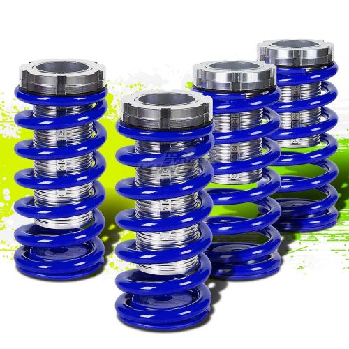 For 98-02 accord cg/cf front+rear racing coilover 0-3&#034;lowering coil spring blue