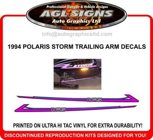1994 polaris storm trailing arm decal kit, reproductions