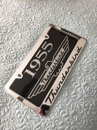 Ford thunderbird 1995 license plate frame and license plate silver black cars