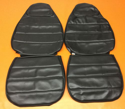 1971 1972 1973 1974 dodge charger se front bucket seat covers black buckets set