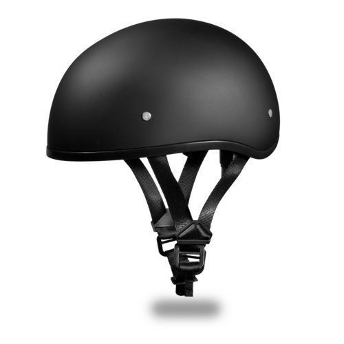 Daytona helmets slim line skull cap d.o.t. approved half shell helmet bundle