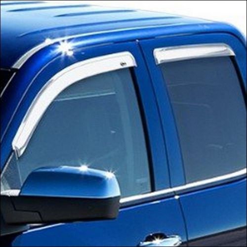 Brand new genuine oem gm accessory side window air deflectors silverado sierra
