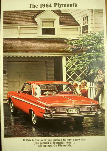 1964 plymouth fury sport fury belvedere savoy original dealer sales brochure