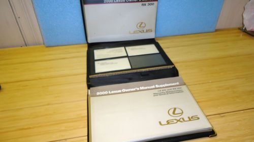 2000 lexus rx300 original owner&#039;s manual/suplement/leather case