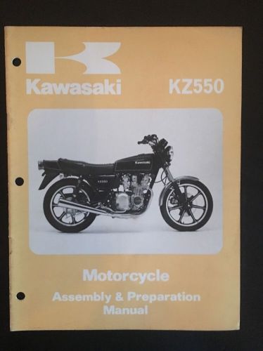Kawasaki motorcycle kz550 kz 550 a1 assembly &amp; preparation manual 99931-1047-01